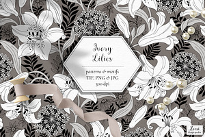 Ivory Lilies Pattern & Motifs