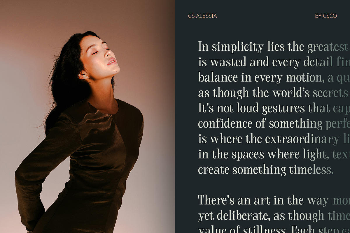 CS Alessia – Elegant Font, a Serif Font by Craft Supply Co. (Photo 4 of 8)