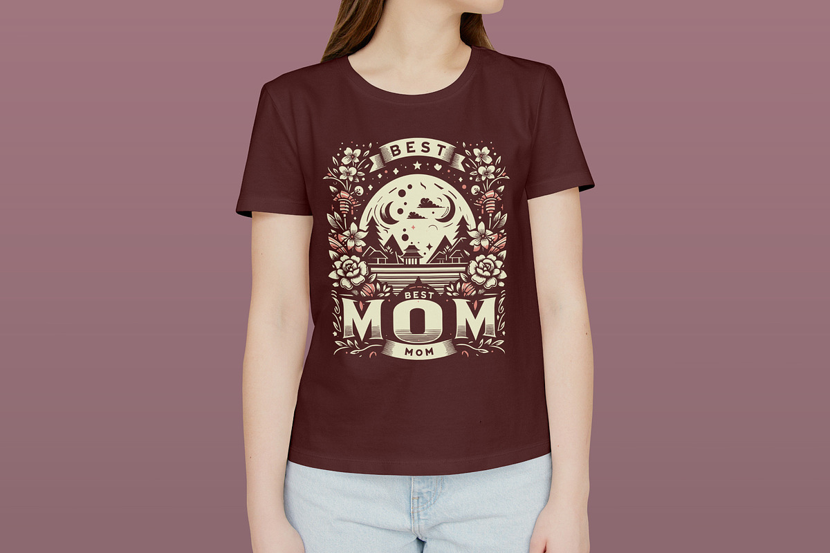 Best Mom Shirt Design | Mother’s Day, a Graphic by Vector Portal (Photo 3 of 5)