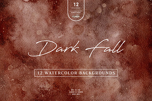 Dark Fall - 12 Abstract Backgrounds