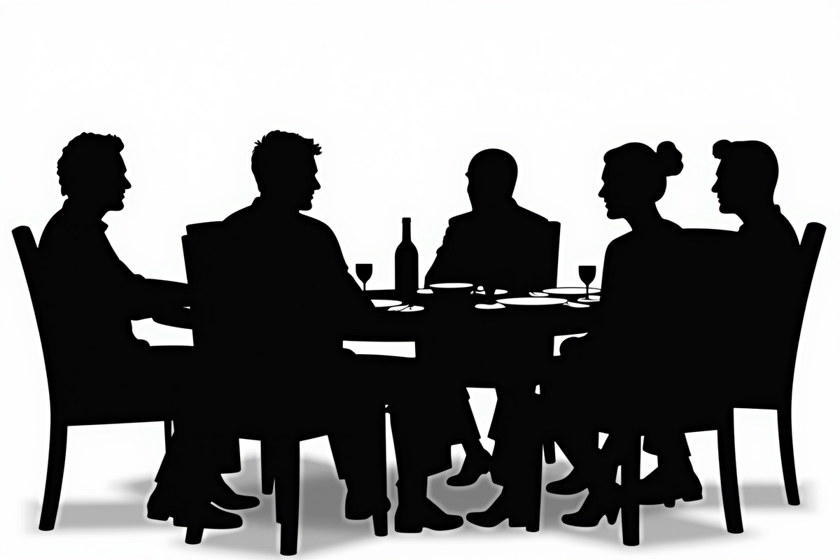 Dining People Silhouette Set, an Illustration by Designs_River (Photo 4 of 9)