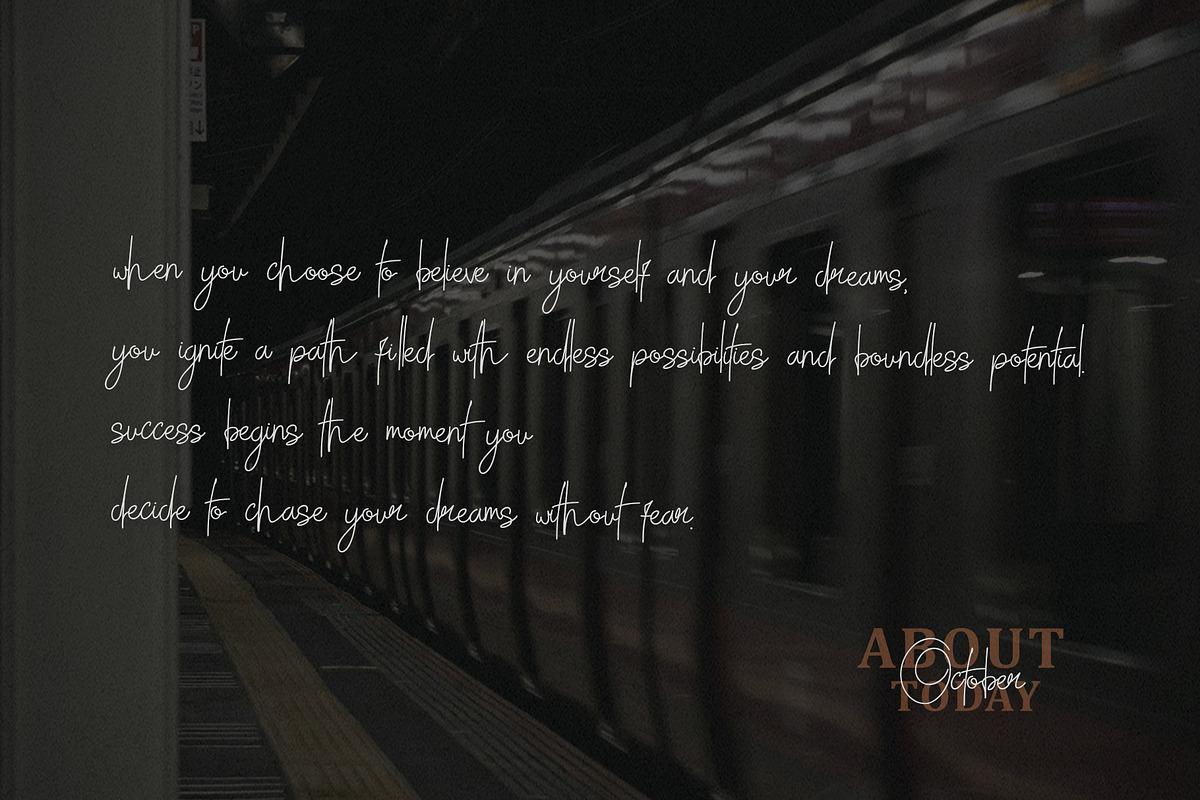 Diction Signature – Handwritten Font, a Handwritten Font by MEANDSTUDIO (Photo 6 of 10)