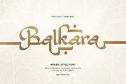 Balkara - Arabic Style Font, a Blackletter Font by Bale Type (Thumbnail 1 of 9)