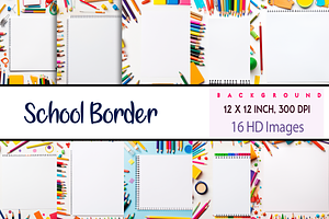 School Border, a Background Graphic by Printable Treasure