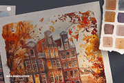 Two A5 Watercolor Paper Mockup, a Product Mockup by Custom Scene (Thumbnail 3 of 10)