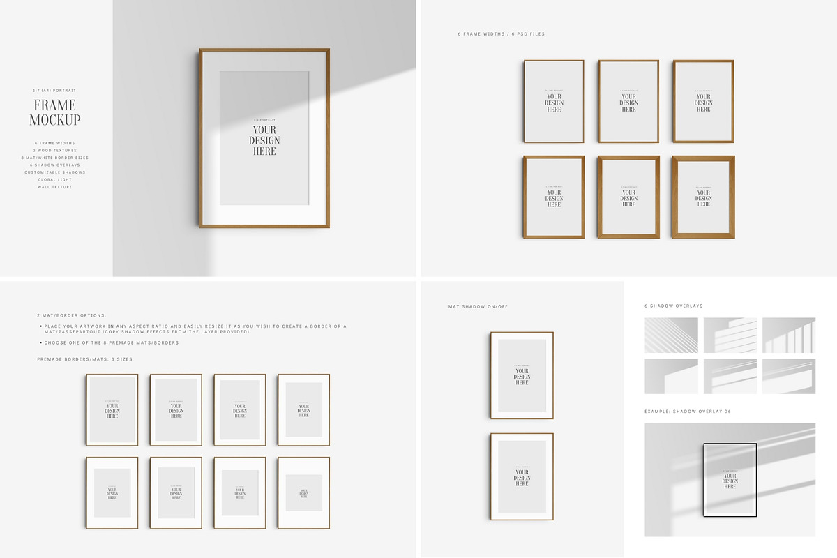 5:7 | 7:5 | A4 Frame Mockup Bundle, a Mockup by DESIGN BY nube (Photo 3 of 10)