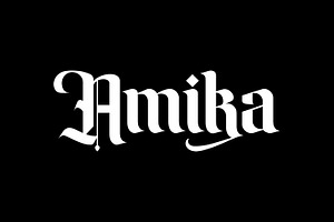 Amika Blackletter Font