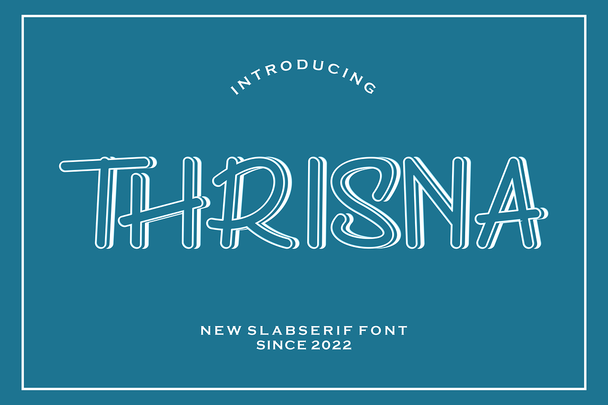 Thrisna, a Slab Serif Font by riotama85 (Photo 1 of 5)