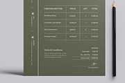 Invoice Design Template, a Stationery Template by MightyDesign (Thumbnail 3 of 8)