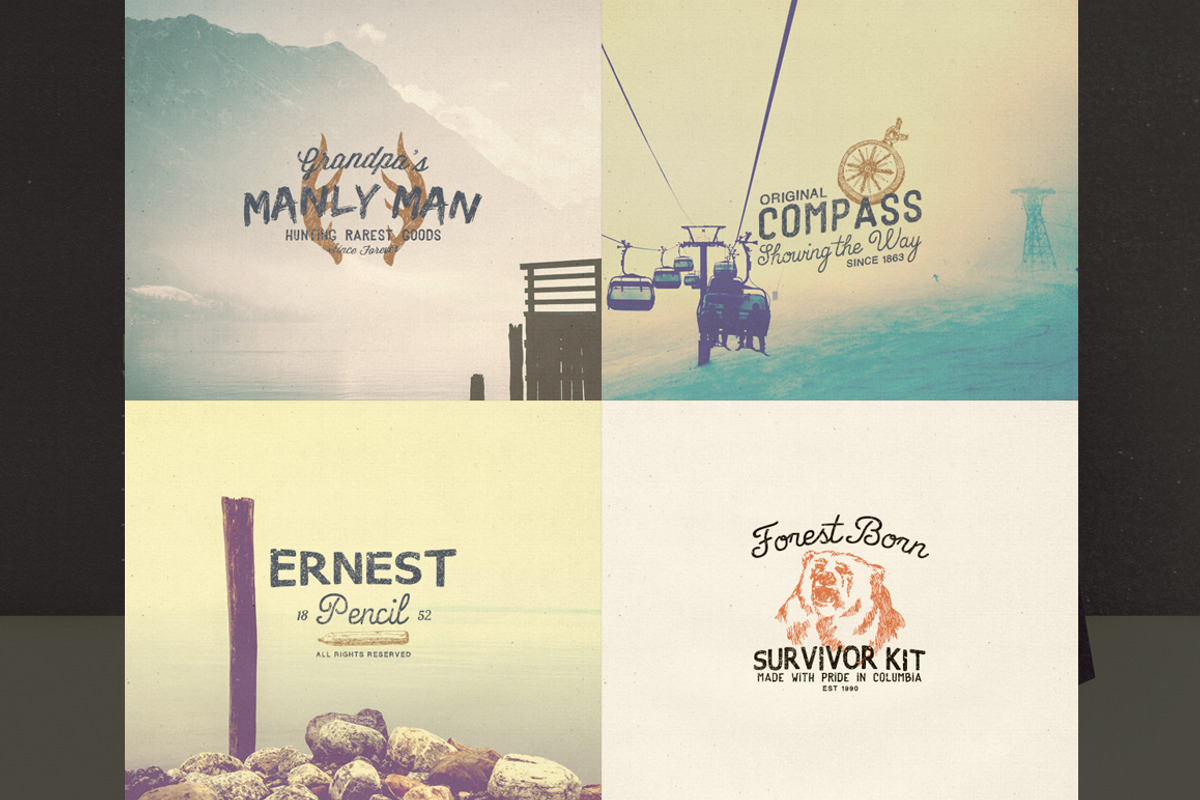 Hand Drawn Vintage Logos Volume 3, a Branding & Logo Template by Yusof Mining (Photo 3 of 5)