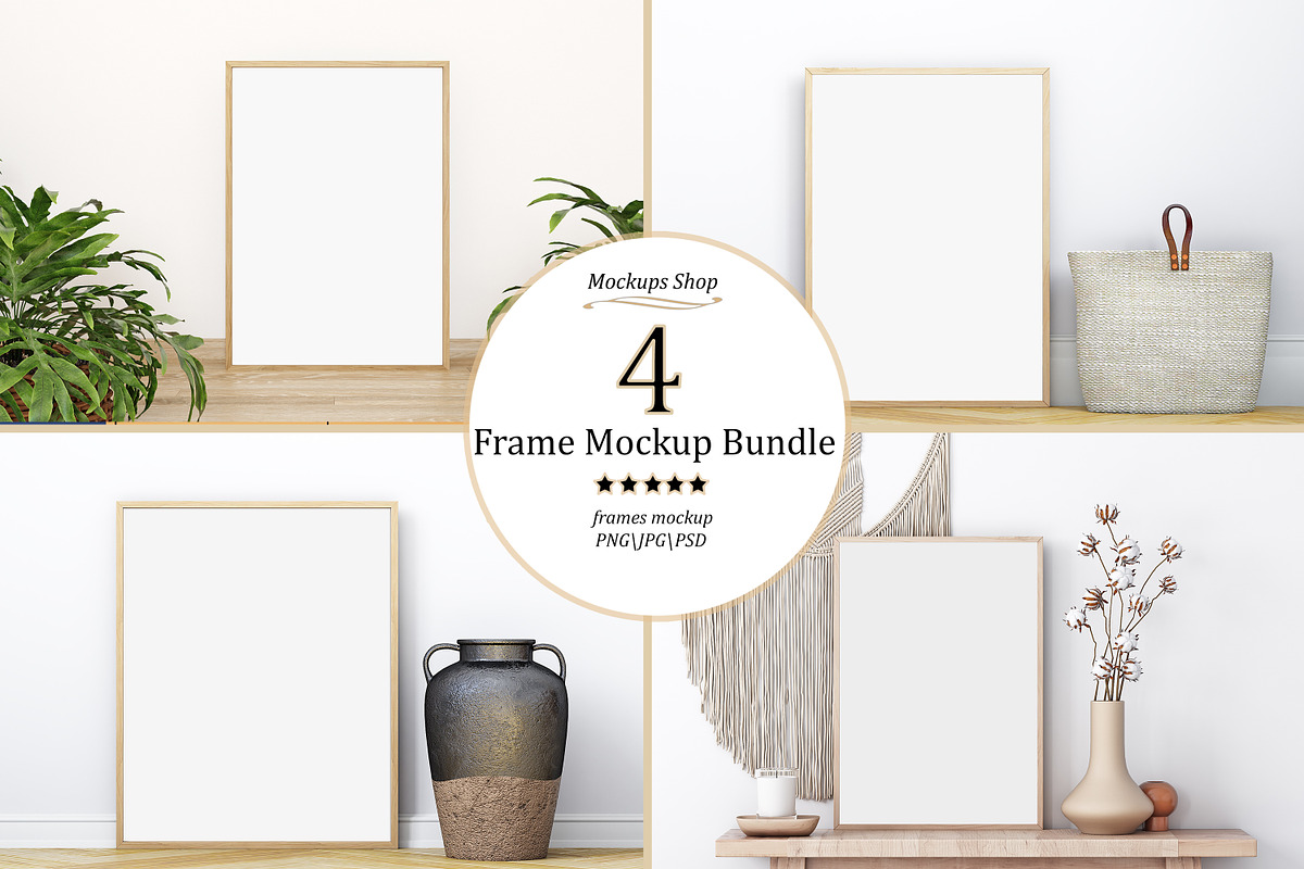 Frames Mockup Bundle, a Print Template by Mockup Shop (Photo 1 of 5)