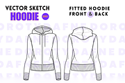 Fitted Hoodie, an Apparel Mockup by Doroty Dafne Designs (Thumbnail 2 of 7)