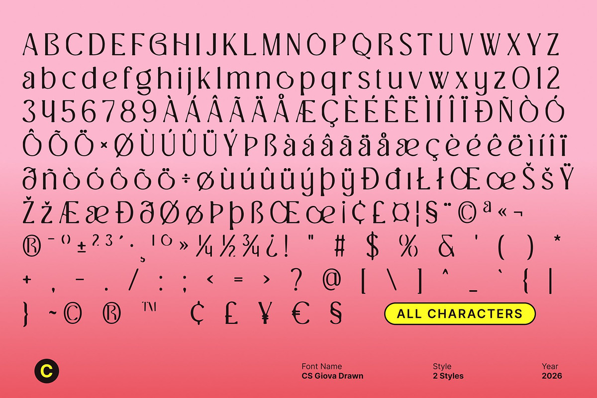 CS Giova Drawn, a Serif Font by Craft Supply Co. (Photo 8 of 8)