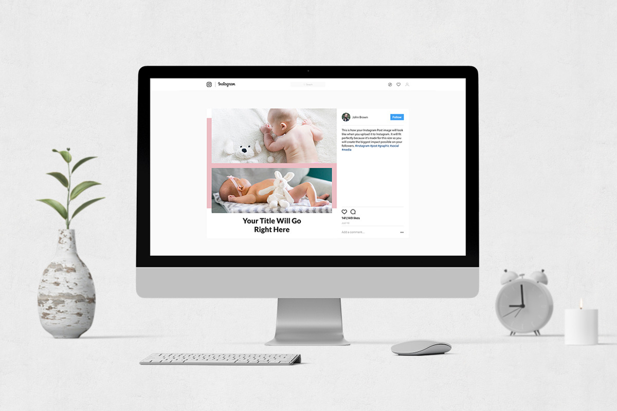 Baby Instagram Posts, a Social Media Template by Social Corner Graphics (Photo 4 of 8)