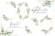 Mellow Greenery. Watercolor and Gold, a Decorative Illustration by Tinydew (Thumbnail 10 of 14)
