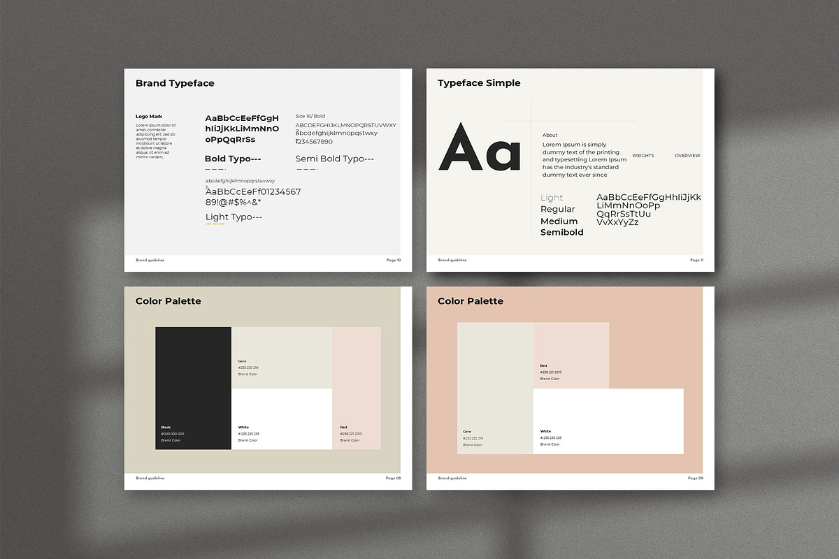 Mini Brand Guideline Kit, a Brochure Template by Aura Agency (Photo 5 of 8)