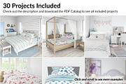 Bed Linens Bundle - 30 Mockups, an Apparel Mockup by mock-ups (Thumbnail 2 of 35)