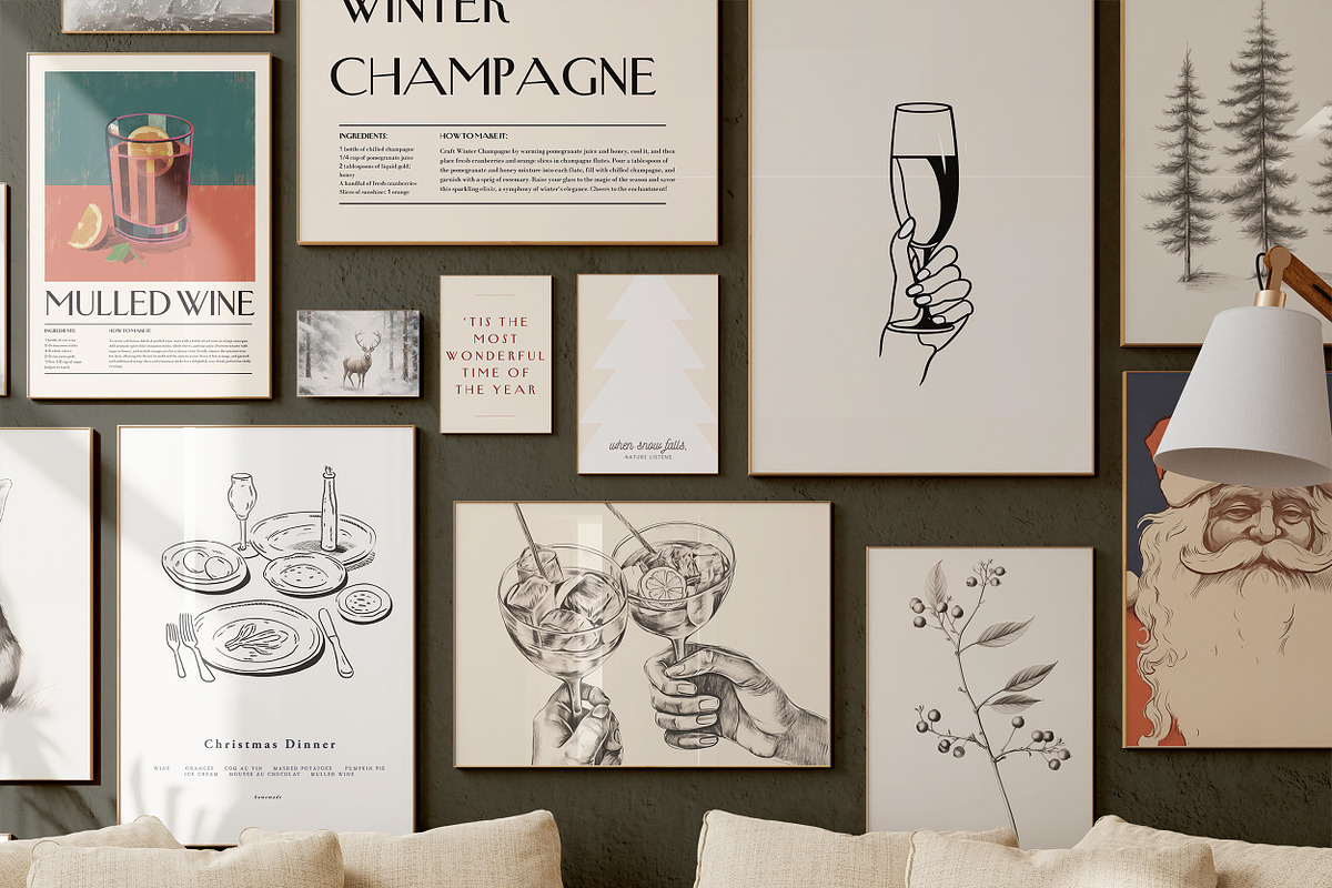 New Year Vintage Prints + Bold Font, a Background Graphic by Laras Wonderland (Photo 6 of 11)