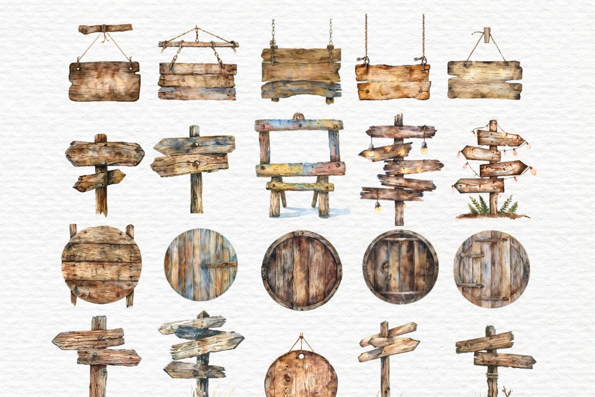 Wooden garden sign clipart, an Object Graphic by Invite to Clipart (Photo 5 of 7)