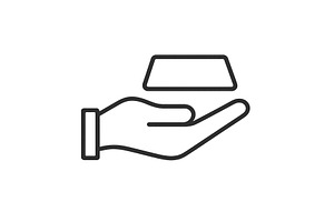 Hand holding a rectangular object, an Object Illustration by ZinetroN