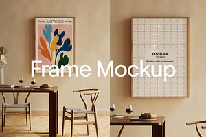 Dining Room Frame Mockup
