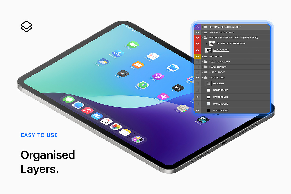 iPad Pro 11 - 21 Mockups Scenes, an iPad Mockup by Asylab (Photo 7 of 56)