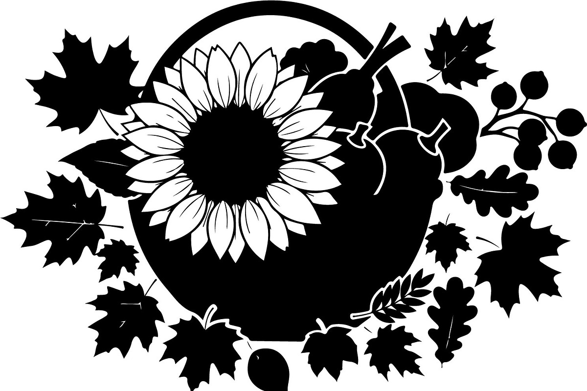 Thanksgiving Harvest Silhouette, an Illustration by Creativeshirt (Photo 12 of 51)