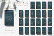 ONE LINE Tarot Deck - 3 colors, an Illustration by Evgenia Pichkur (Thumbnail 7 of 19)