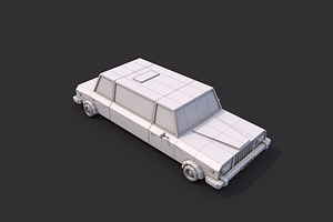 Low Poly Limousine