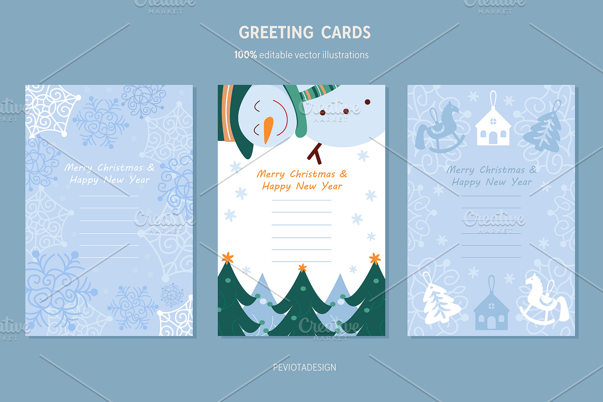 Big winter festive collection, a Seasonal Illustration by Peviotadesign (Photo 6 of 14)