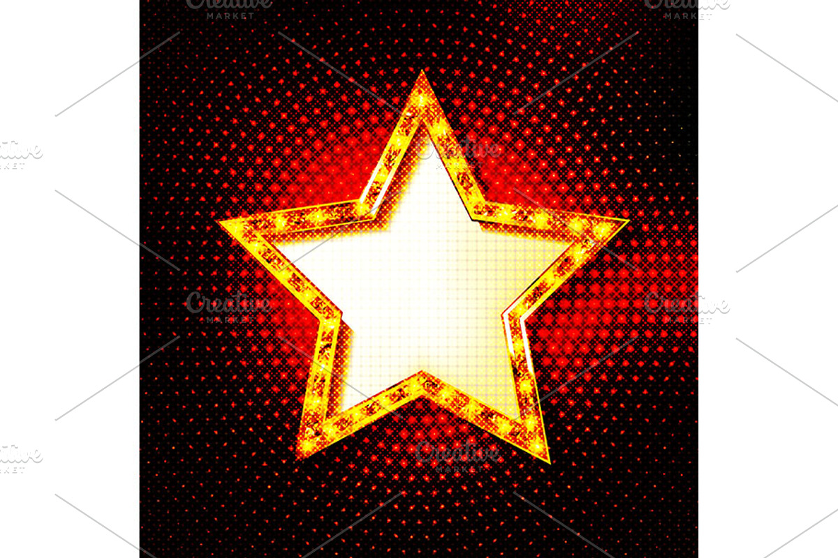 Star shaped gold frame, a Graphic by Aromeo (Photo 1 of 2)