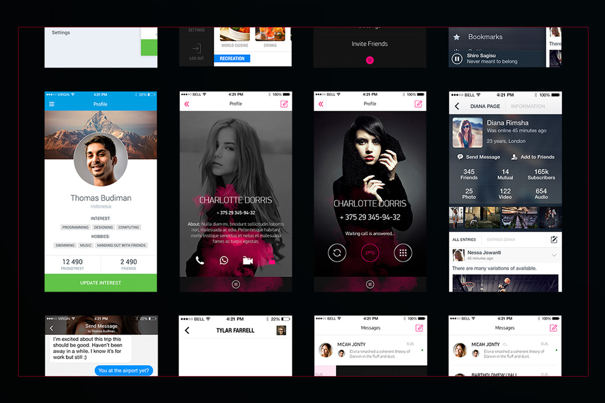 Ultimate App Bundle for iOs, an UI Kit Template by Made by Rheon (Photo 3 of 6)