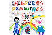 Set Children's drawings., an Education Illustration by Lipovka illustration (Thumbnail 3 of 3)