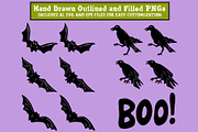 Vintage Halloween Clipart & Patterns, a Seasonal Illustration by Ashley Katrina (Thumbnail 3 of 15)