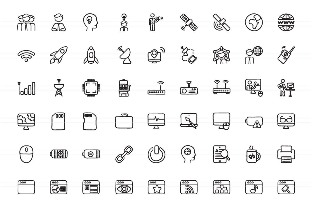 2100 Hand drawn vector icons, an Outline Icon by Visual Generation (Photo 33 of 43)