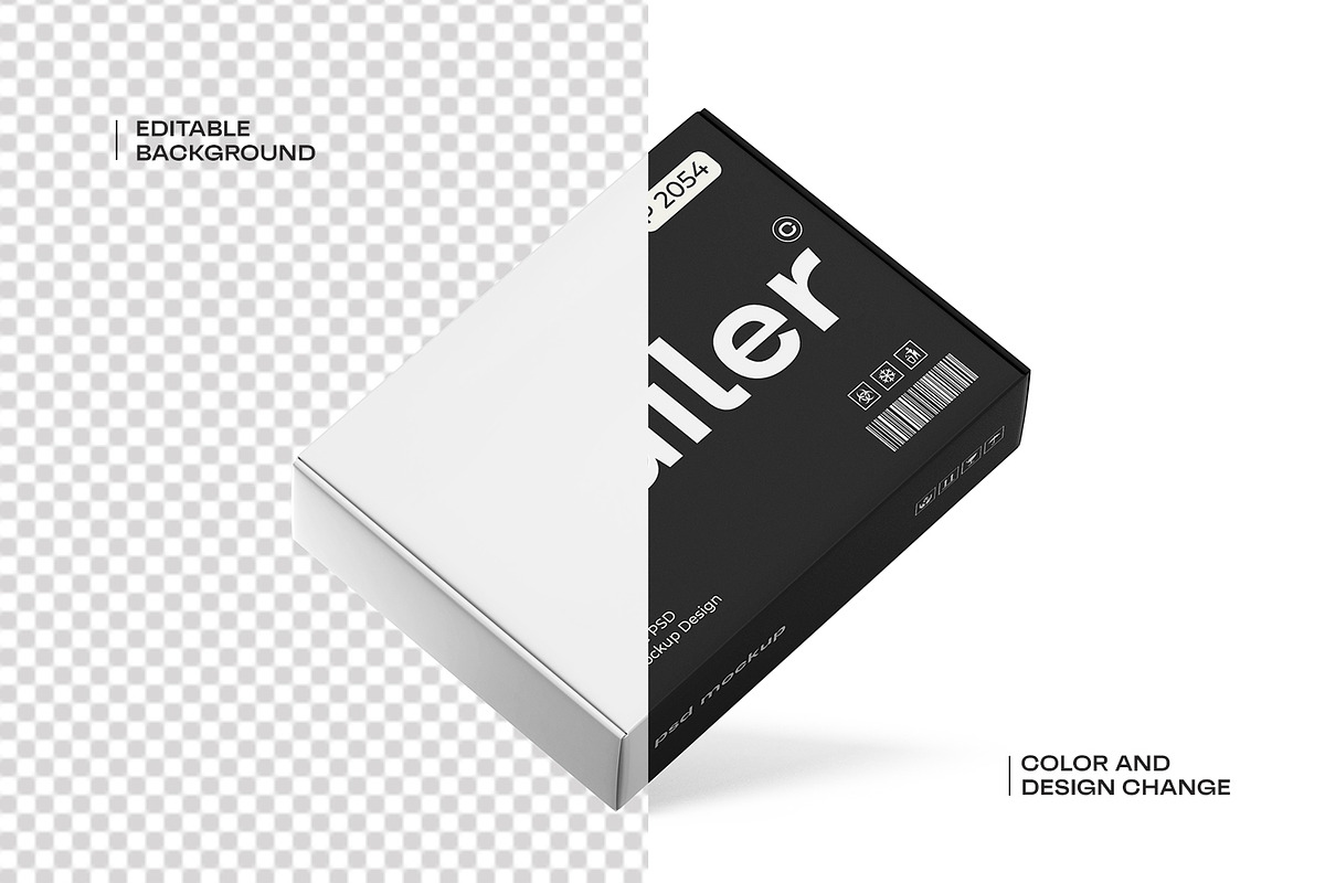 Cardboard Shipping Mailer Box Mockup, a Packaging Mockup by Ram Studio LLC (Photo 7 of 14)