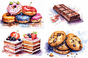 Sweet Treats Watercolor Collection, a Food Illustration by artsy-fartsy (Thumbnail 2 of 7)