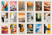 A set of abstract art paintings, a Decorative Illustration by DamonYang's shop (Thumbnail 9 of 9)