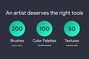 Procreate Artist Bundle, a Brush Add-On by Delightful Design (Thumbnail 2 of 15)