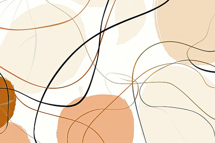 Minimalist organic & fruits pattern, a Background Photo by Virgo Studio