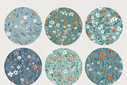 Blue Ditsy Floral Seamless Patterns, a Pattern Graphic by Natural Planners (Thumbnail 3 of 8)