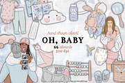 Baby nursery clipart collection, an Illustration by Nevermind (Thumbnail 1 of 6)