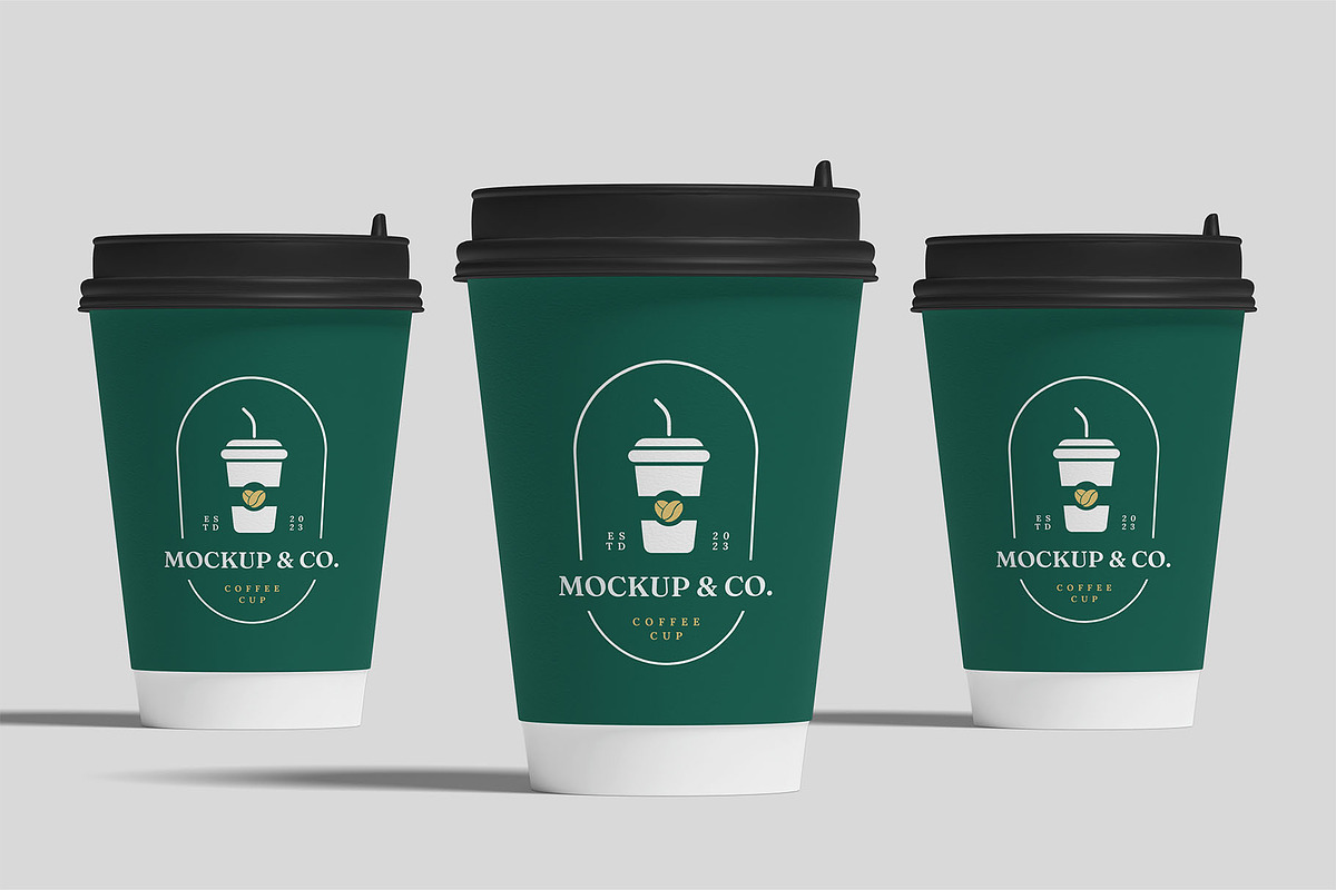 Paper Coffee Cup Mockups | Caffeine, a Cups & Container Mockup by Compositing Studio (Photo 17 of 20)