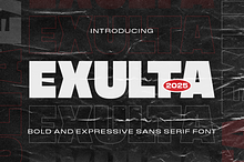 Exulta – A Bold and Expressive Sans