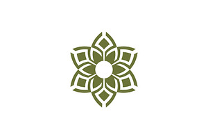 abstract elegant floral mandala logo, a Branding & Logo Template by Rasagama Studio