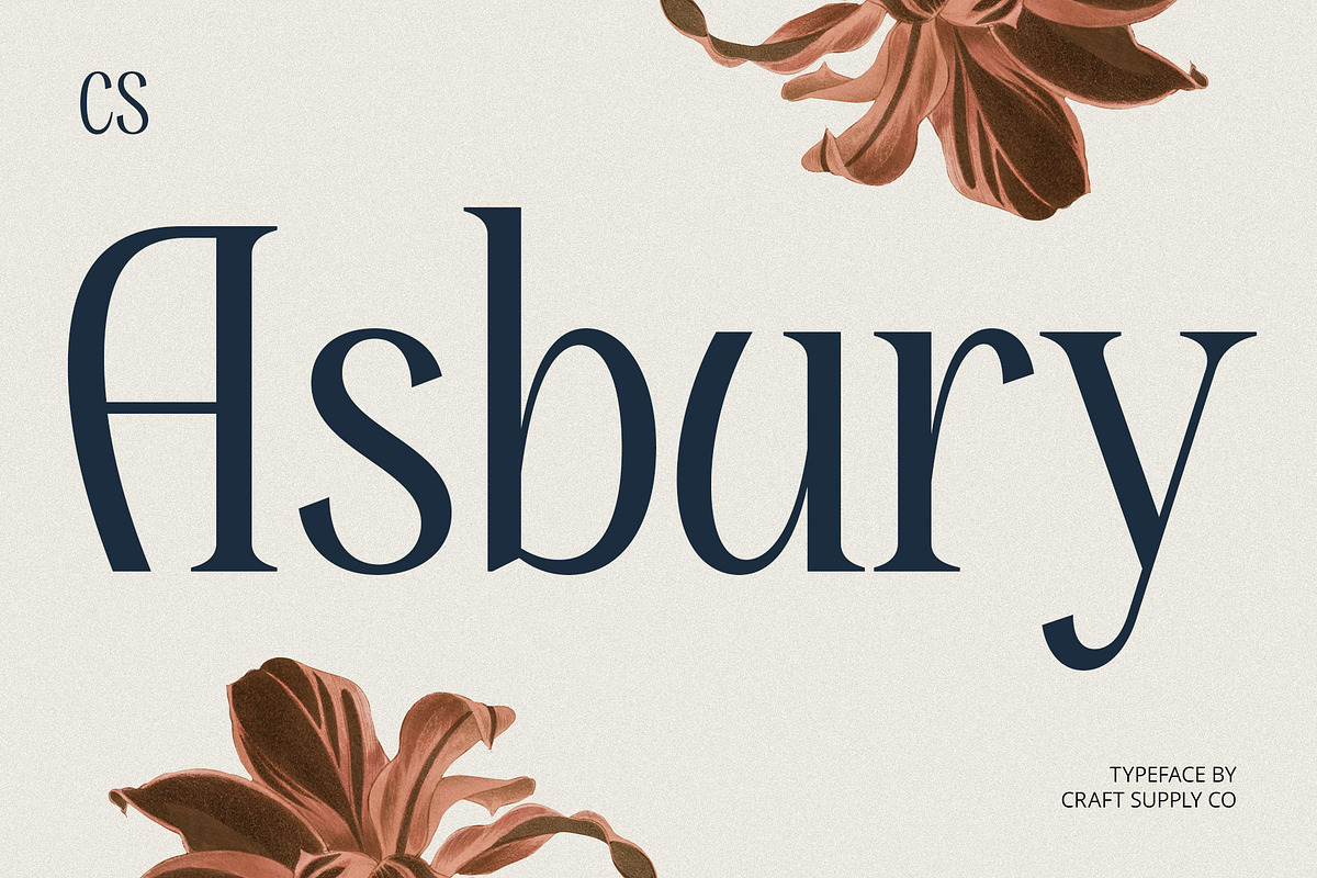 CS Asbury – Classic Font, a Serif Font by Craft Supply Co. (Photo 1 of 8)