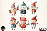 Holiday Characters Animal PNG, an Animal Illustration by DreamCafeArt (Thumbnail 1 of 6)