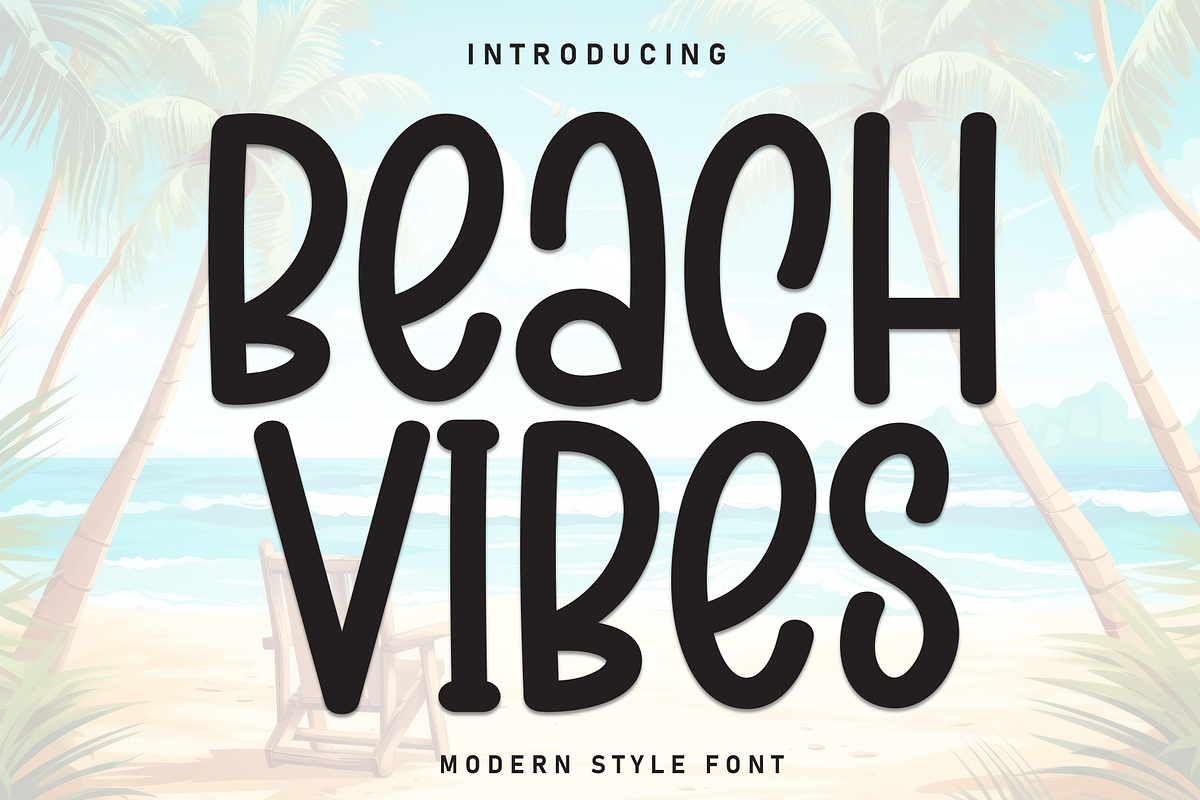 Beach Vibes | Script Font, a Script Font by Scratchones (Photo 1 of 8)