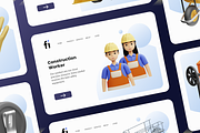3D Construction Icons, an Architecture 3D Model by Flat Icons (Thumbnail 5 of 7)
