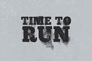 Time To Run - Gritty Halftone Font, a Serif Font by WeGraphics (Thumbnail 1 of 3)
